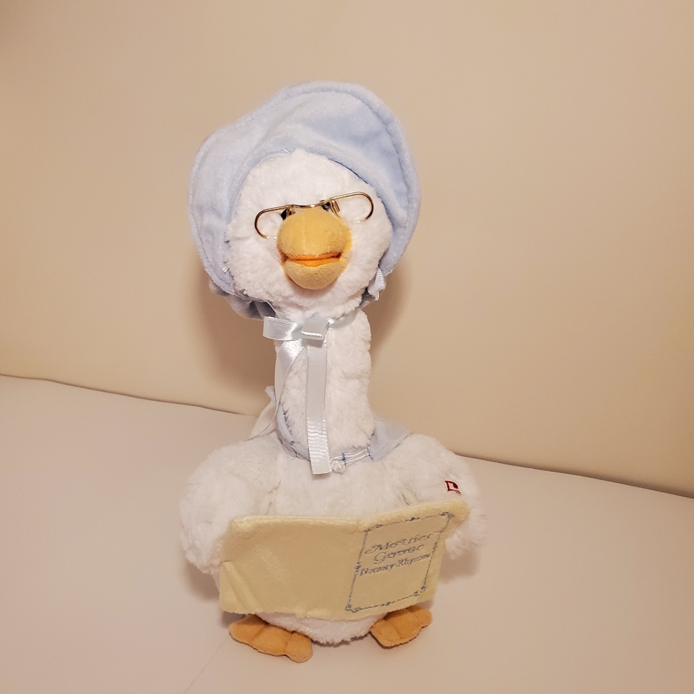 Cuddle Barn Talking/Moving Mother Goose Plush 16"